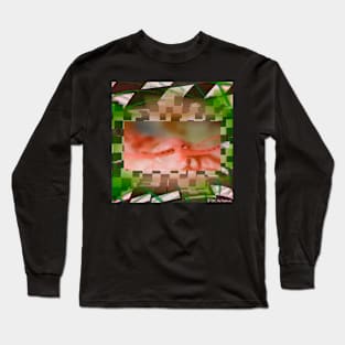 Centipede “Vaporwave” (Orange & Green) Long Sleeve T-Shirt